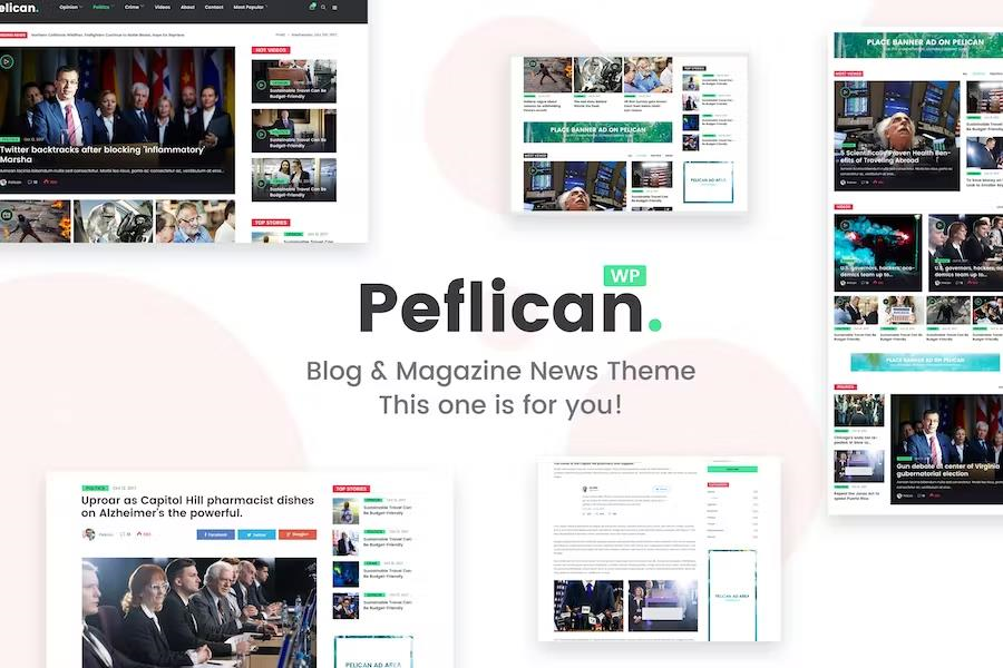 PEFLICAN – A NEWSPAPER AND MAGAZINE WORDPRESS THEME